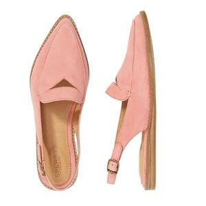 Sperry Women's Pink Slingback Loafers